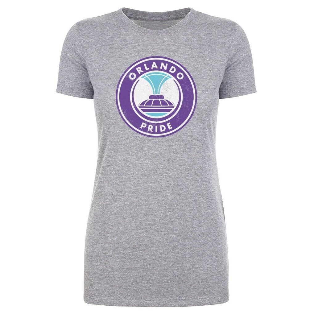 Orlando Pride 500 Level Women's Vintage Primary Logo Graphic T-Shirt - Heather Gray