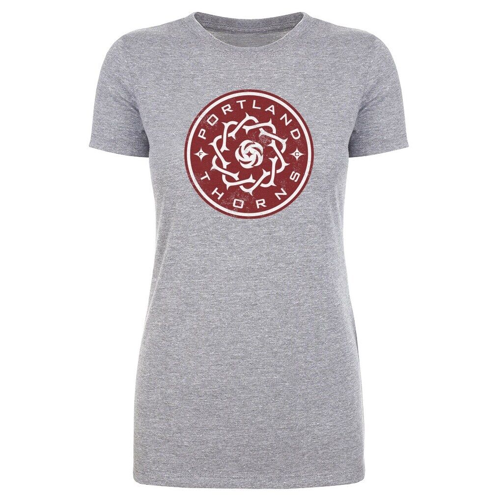 Portland Thorns FC 500 Level Women's Vintage Primary Logo Graphic T-Shirt - Heather Gray