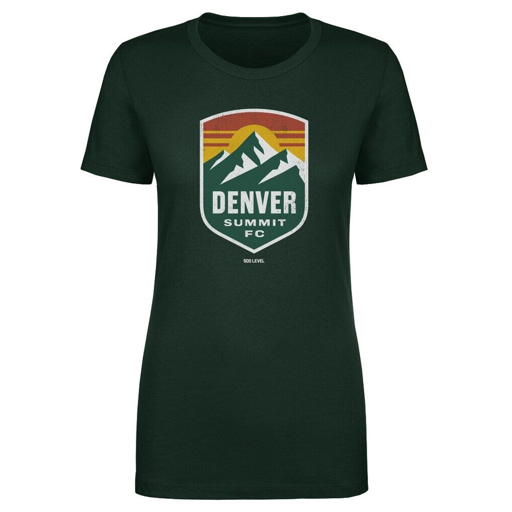 Denver Summit FC 500 Level Women's Vintage Primary Logo Graphic T-Shirt - Forest Green