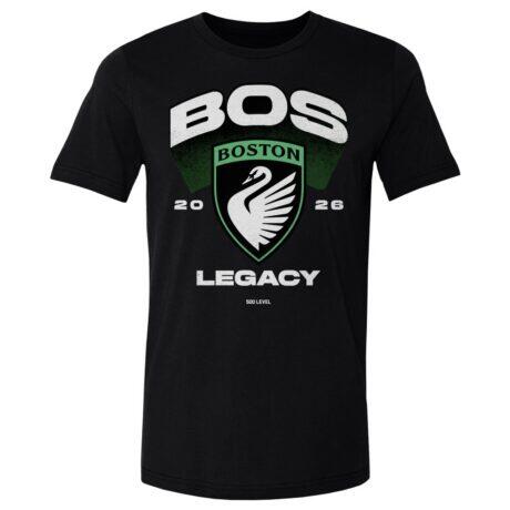 Boston Legacy FC 500 Level Emblem Graphic T-Shirt - Black - Front View