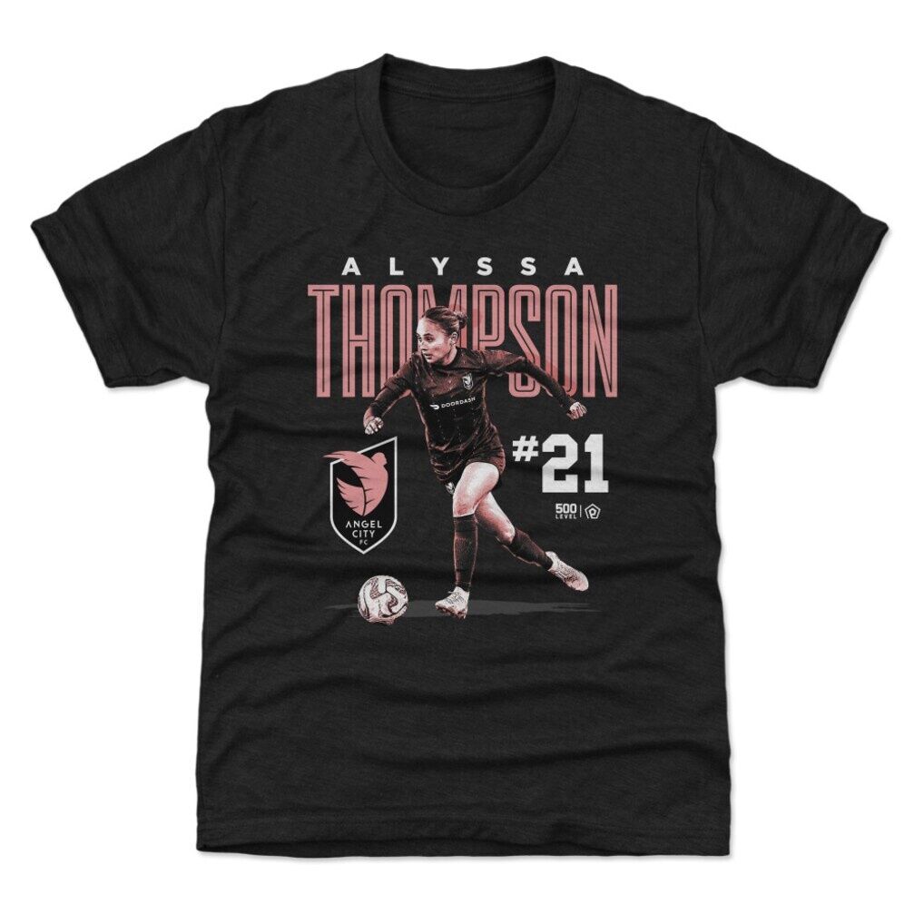 Alyssa Thompson 500 Level Angel City FC Youth Player Bitmap Graphic T-Shirt