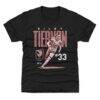 Riley Tiernan 500 Level Angel City FC Youth Player Bitmap Graphic T-Shirt - Black - Front View
