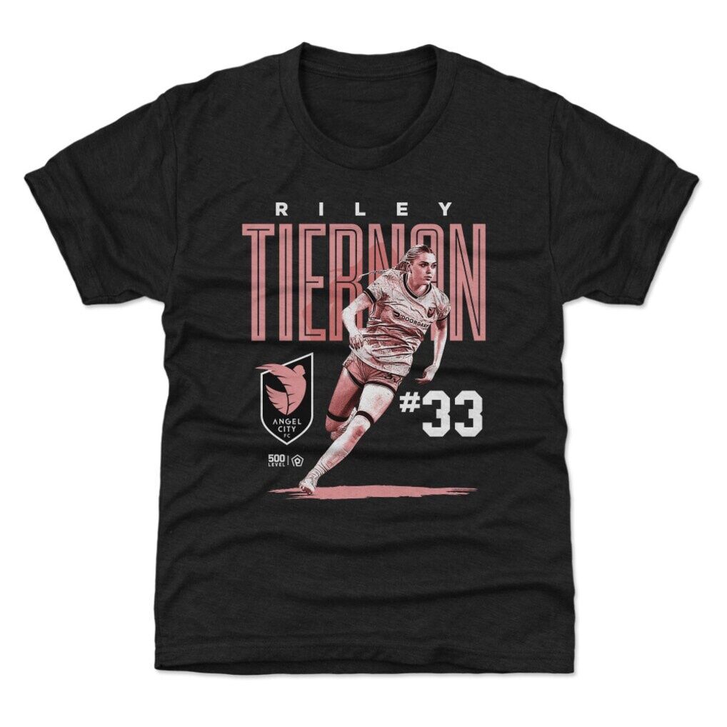 Riley Tiernan 500 Level Angel City FC Youth Player Bitmap Graphic T-Shirt
