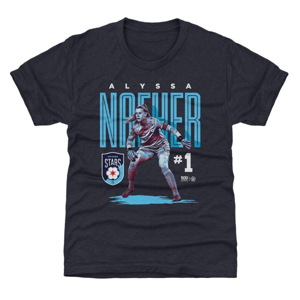 Alyssa Naeher 500 Level Chicago Stars FC Youth Player Bitmap Graphic T-Shirt
