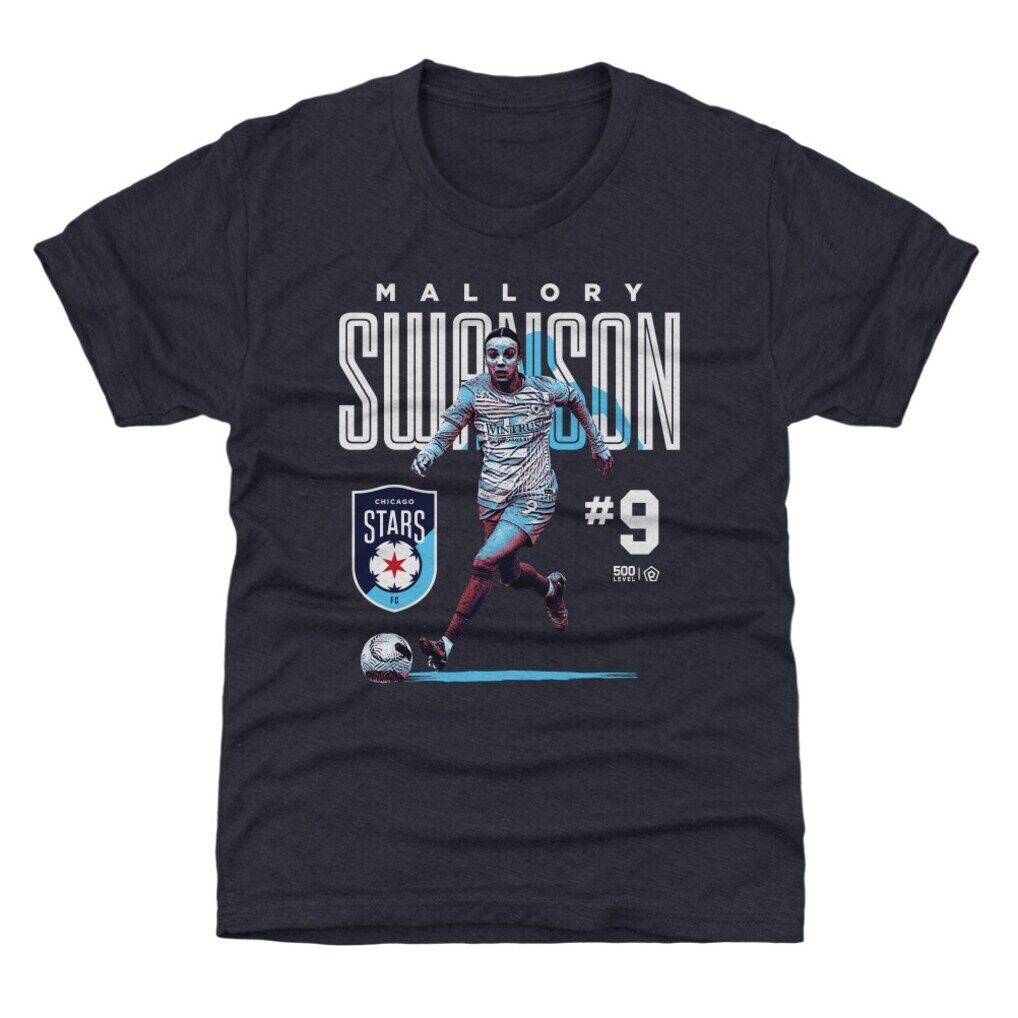 Mallory Swanson 500 Level Chicago Stars FC Youth Player Bitmap Graphic T-Shirt