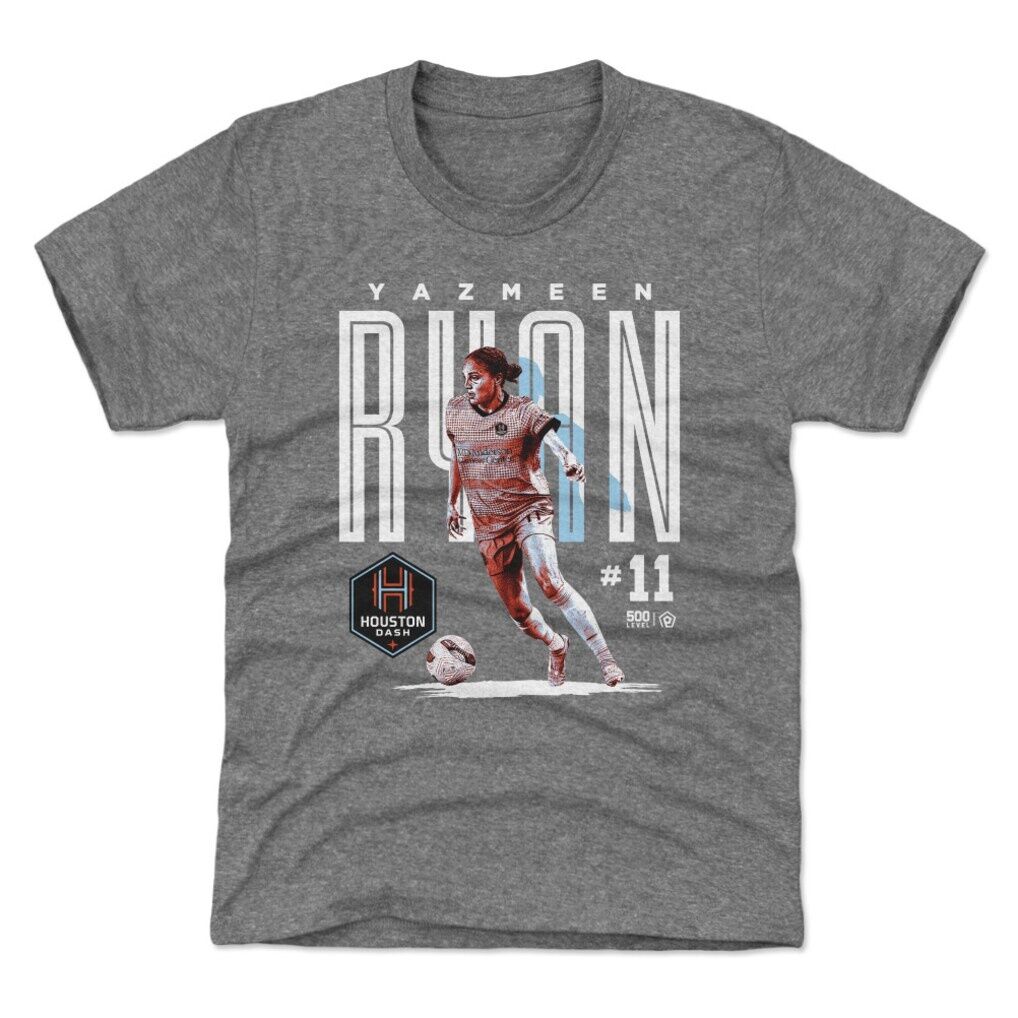 Yazmeen Ryan 500 Level Houston Dash Youth Player Bitmap Graphic T-Shirt