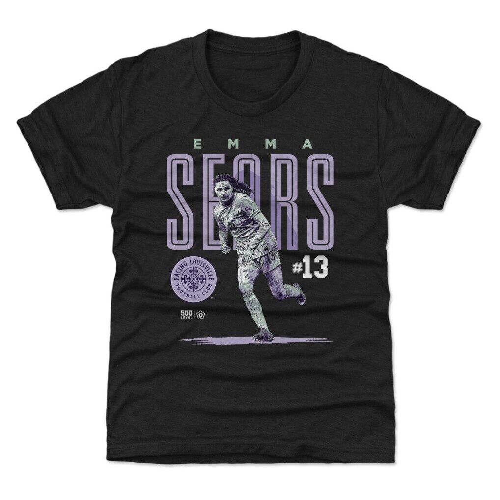 Emma Sears 500 Level Racing Louisville FC Youth Player Bitmap Graphic T-Shirt