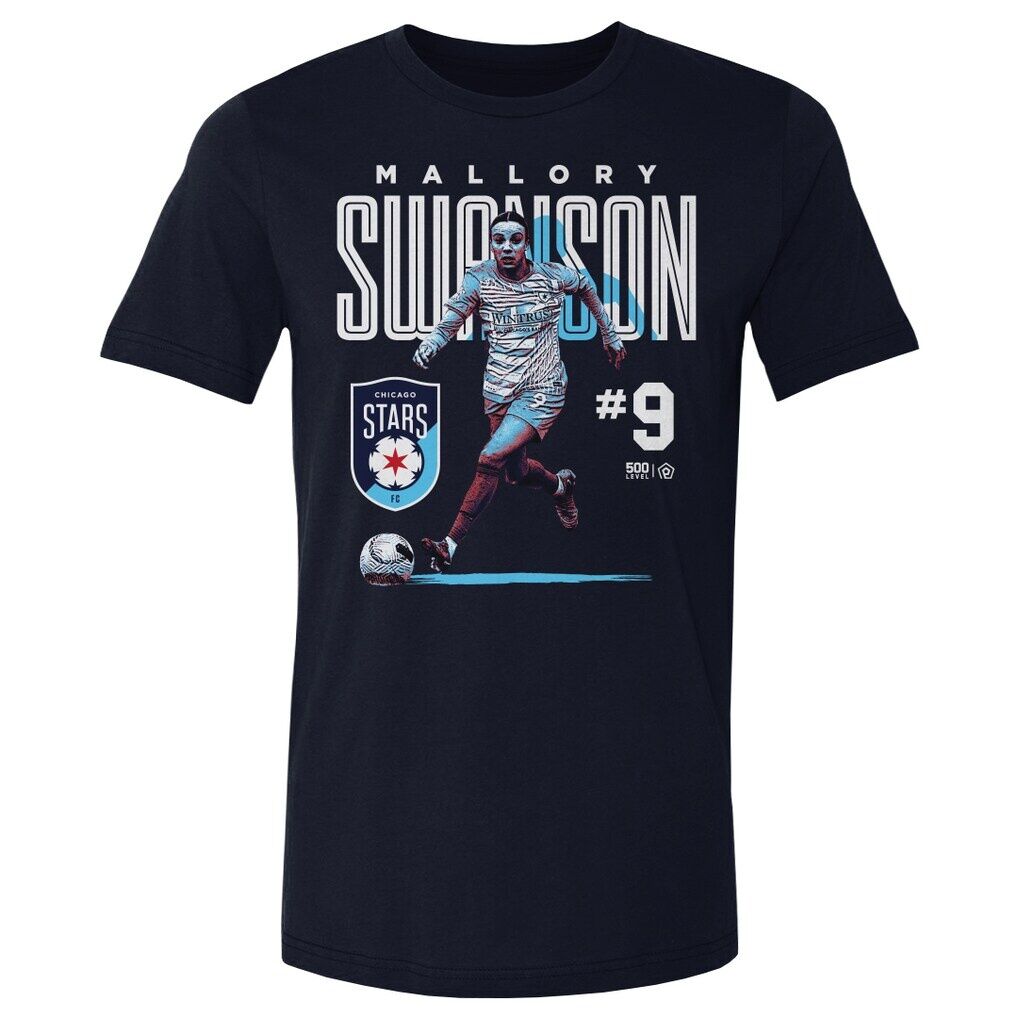 Mallory Swanson 500 Level Chicago Stars FC Player Bitmap Graphic T-Shirt