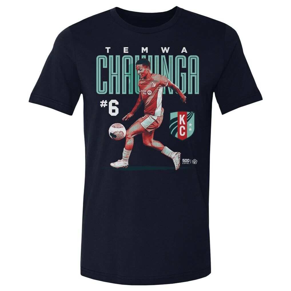 Temwa Chawinga 500 Level Kansas City Current Player Bitmap Graphic T-Shirt