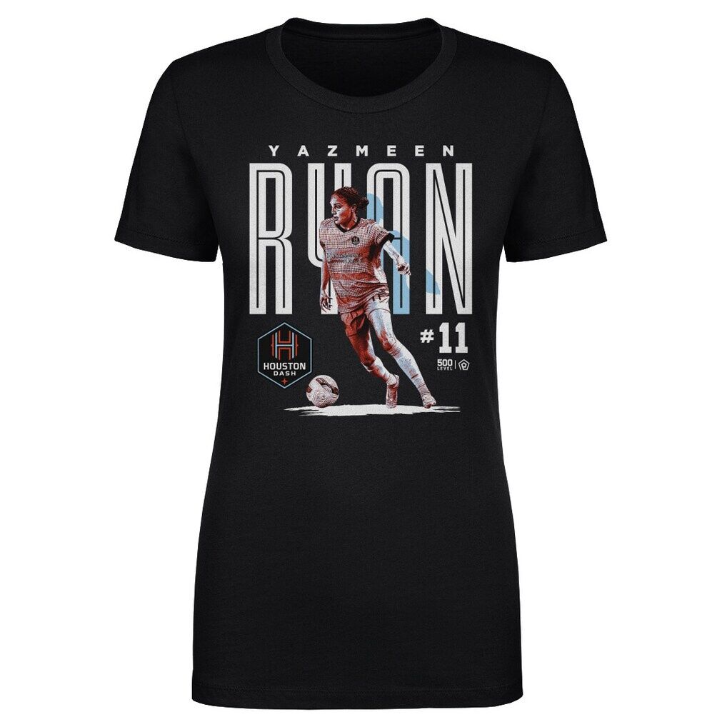 Yazmeen Ryan 500 Level Houston Dash Women's Player Bitmap Graphic T-Shirt