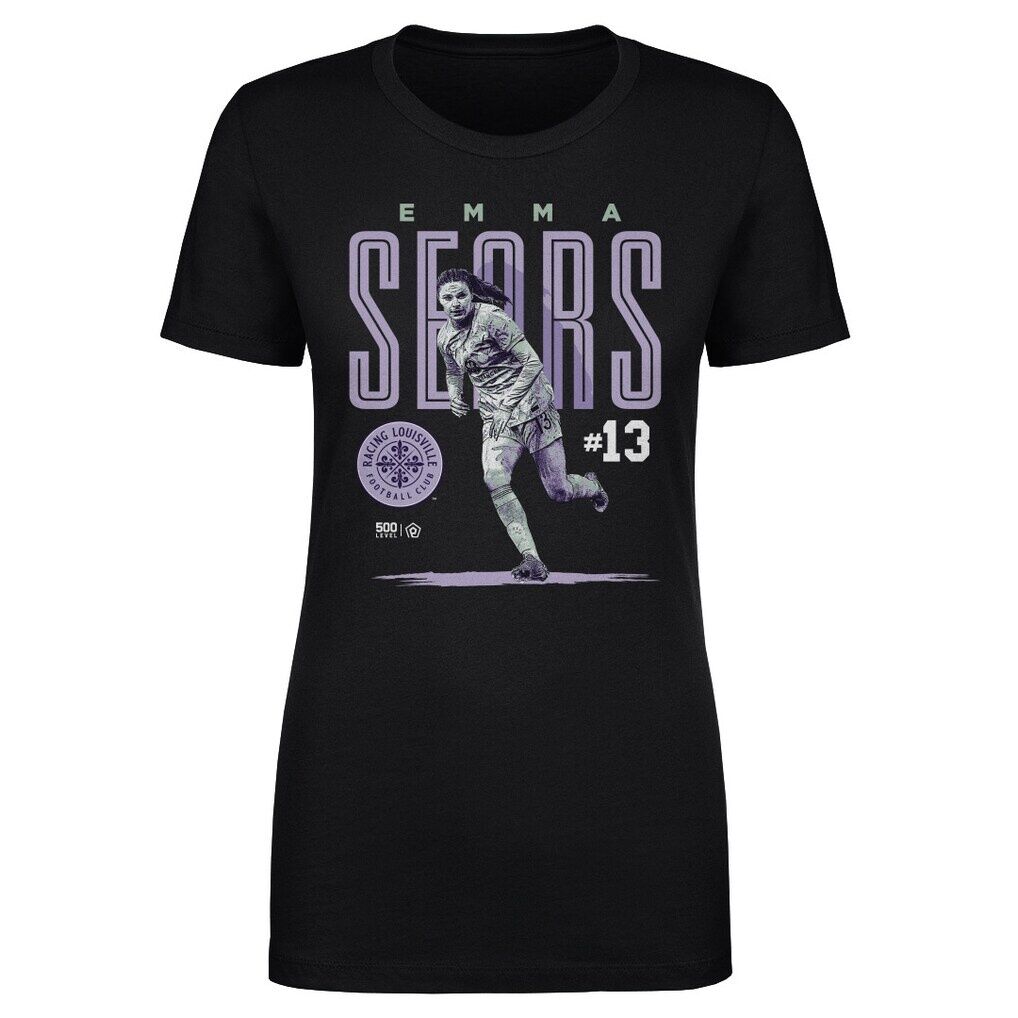 Emma Sears 500 Level Racing Louisville FC Women's Player Bitmap Graphic T-Shirt