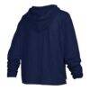 Gonzaga Bulldogs Pressbox Women's Nelson Arch Over Logo Long Sleeve Hooded Slub T-Shirt - Navy - Detail View