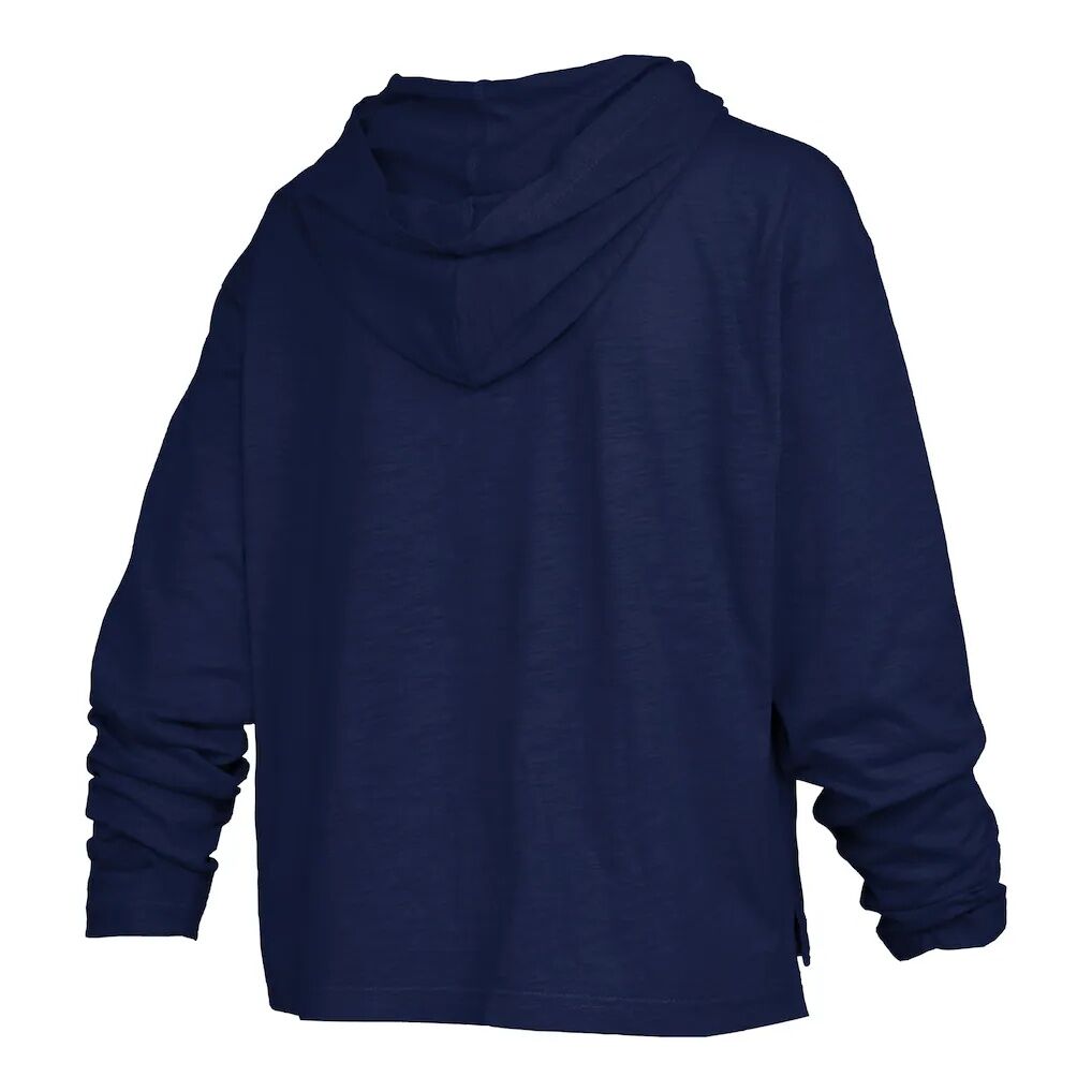 Gonzaga Bulldogs Pressbox Women's Nelson Arch Over Logo Long Sleeve Hooded Slub T-Shirt