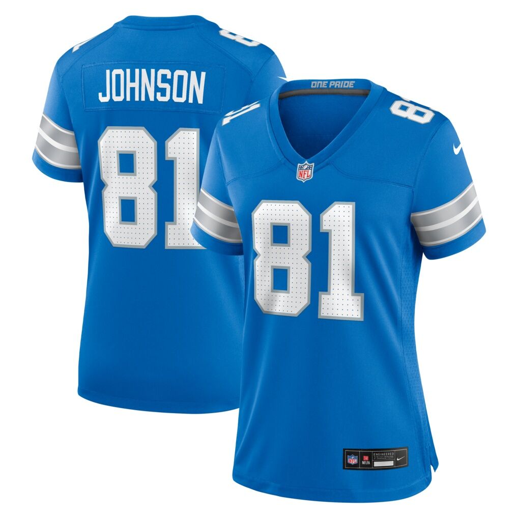 Calvin Johnson Detroit Lions Nike Women's Team Retired Game Jersey