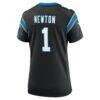 Cam Newton Carolina Panthers Nike Women's Team Retired Game Jersey - Black - Detail View