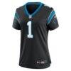 Cam Newton Carolina Panthers Nike Women's Team Retired Game Jersey - Black - Side View