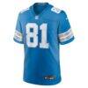 Calvin Johnson Detroit Lions Nike Team Retired Game Jersey - Blue - Side View