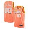 Cleveland Cavaliers Nike Unisex 2025/26 City Edition Swingman Custom Jersey - Orange - Front View