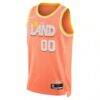 Cleveland Cavaliers Nike Unisex 2025/26 City Edition Swingman Custom Jersey - Orange - Side View