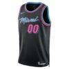 Miami Heat Nike Unisex 2025/26 City Edition Swingman Custom Jersey - Black - Side View
