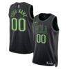 New Orleans Pelicans Nike Unisex 2025/26 City Edition Swingman Custom Jersey - Black - Front View
