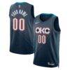 Oklahoma City Thunder Nike Unisex 2025/26 City Edition Swingman Custom Jersey - Blue - Front View
