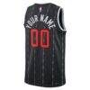 Toronto Raptors Nike Unisex 2025/26 City Edition Swingman Custom Jersey - Black - Detail View