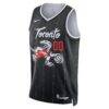 Toronto Raptors Nike Unisex 2025/26 City Edition Swingman Custom Jersey - Black - Side View