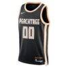 Atlanta Hawks Nike Unisex 2025/26 City Edition Swingman Custom Jersey - Black - Side View