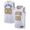 Boston Celtics Nike Unisex 2025/26 City Edition Swingman Custom Jersey - White - Front View