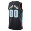 Detroit Pistons Nike Unisex 2025/26 City Edition Swingman Custom Jersey - Charcoal - Detail View