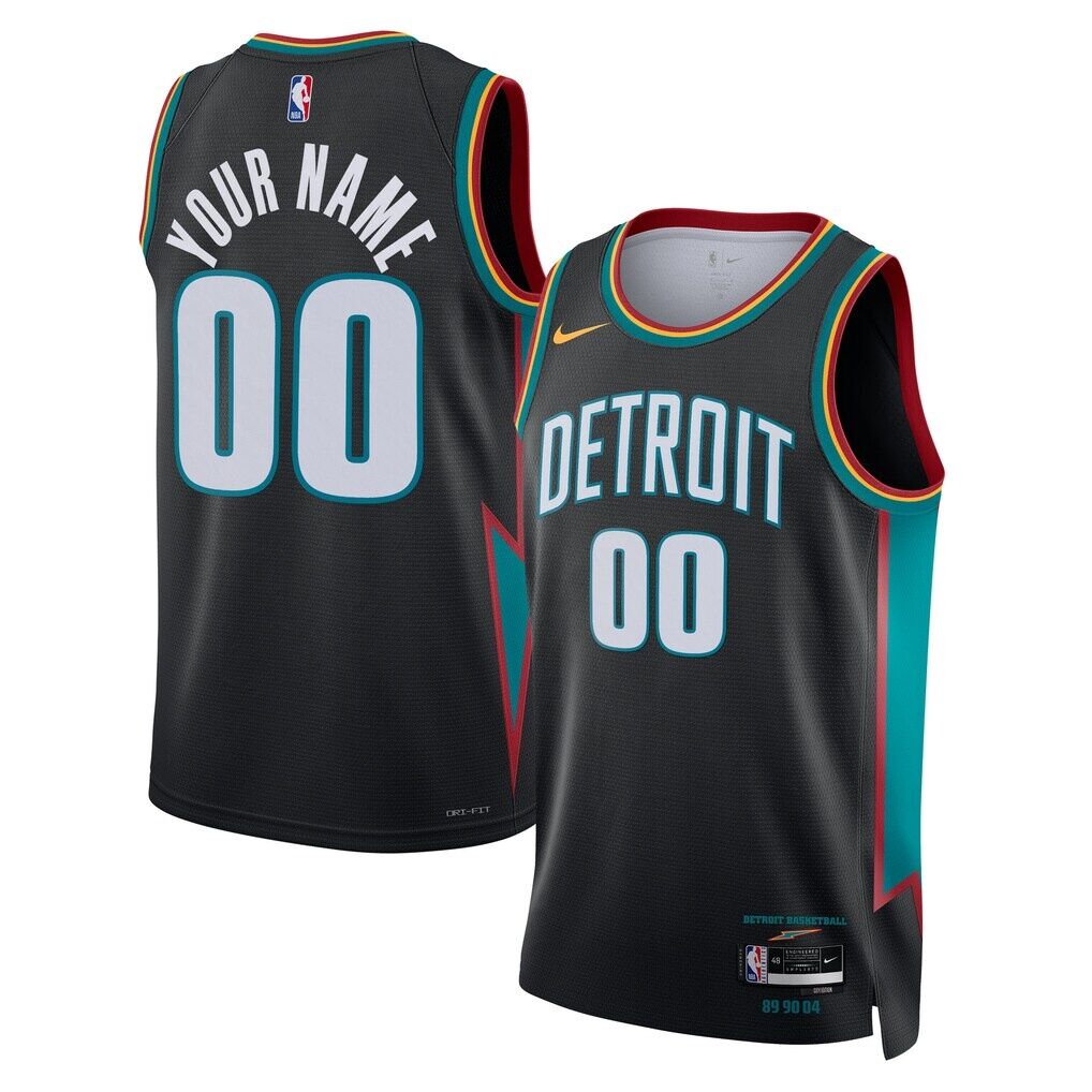 Detroit Pistons Nike Unisex 2025/26 City Edition Swingman Custom Jersey