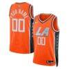 LA Clippers Nike Unisex 2025/26 City Edition Swingman Custom Jersey - Orange - Front View
