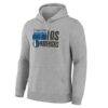 Dallas Mavericks Noches Training Hoodie - Gray - Side View