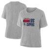 LA Clippers Women's Noches Training T-Shirt - Gray - Back View