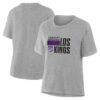 Sacramento Kings Women's Noches Training T-Shirt - Gray - Front View
