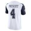 Dak Prescott Dallas Cowboys Nike Alternate Vapor F.U.S.E. Stitched Limited Jersey - White - Detail View