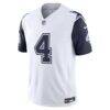 Dak Prescott Dallas Cowboys Nike Alternate Vapor F.U.S.E. Stitched Limited Jersey - White - Side View