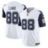 CeeDee Lamb Dallas Cowboys Nike Alternate Vapor F.U.S.E. Stitched Limited Jersey - White - Front View