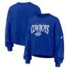Dallas Cowboys Nike Women's Oversized Phoenix Fleece Sweatshirt - - Front View
