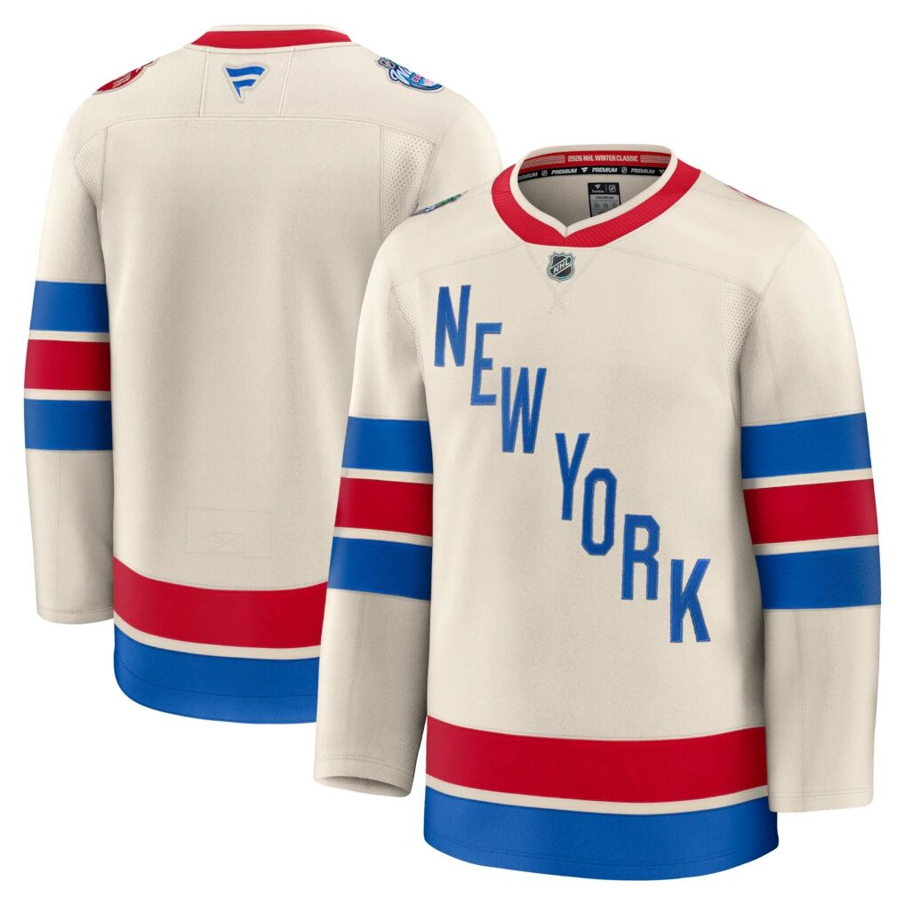 New York Rangers Fashion7 2026 NHL Winter Classic Premium Jersey - Beige