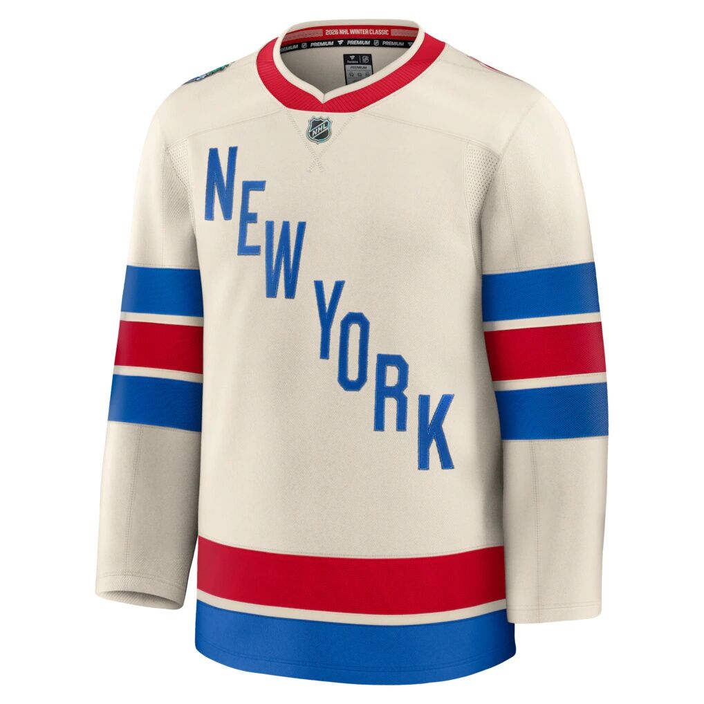 New York Rangers Fashion7 2026 NHL Winter Classic Premium Jersey - Beige