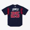 Andruw Jones Atlanta Braves Mitchell & Ness Authentic Batting Practice Jersey - Navy - Side View