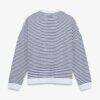 Dallas Cowboys Fashion7 Women's Striped Oversized French Terry Sweatshirt - - Side View