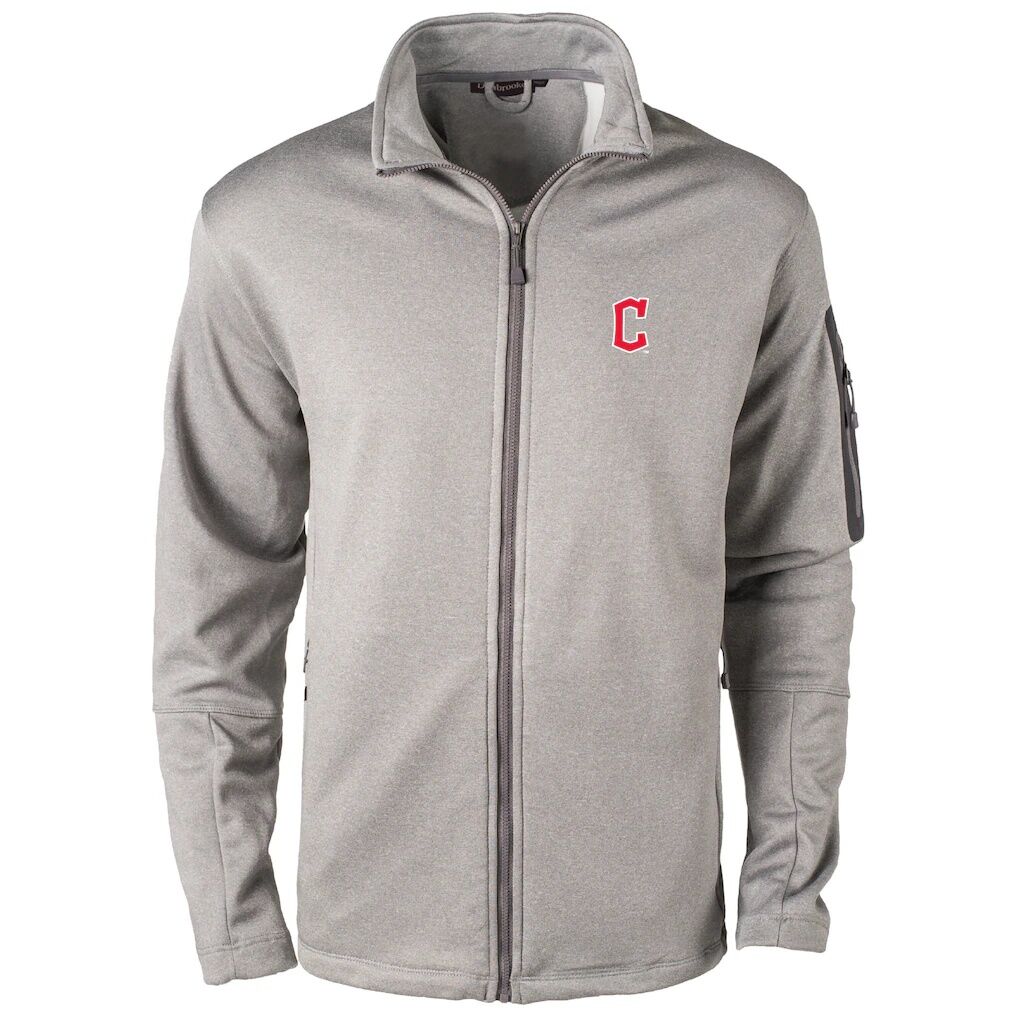 Cleveland Guardians Dunbrooke Pacific Full-Zip Fleece Jacket - Heather Gray