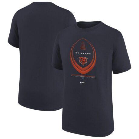 Chicago Bears Nike Youth Icon Legend Dri-FIT T-Shirt - Navy - Front View