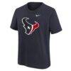 Houston Texans Nike Youth Logo T-Shirt - Navy - Front View