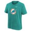 Miami Dolphins Nike Youth Logo T-Shirt - - Front View