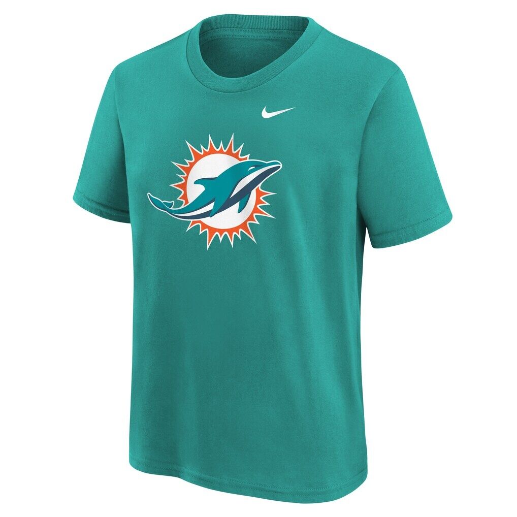 Miami Dolphins Nike Youth Logo T-Shirt - Aqua