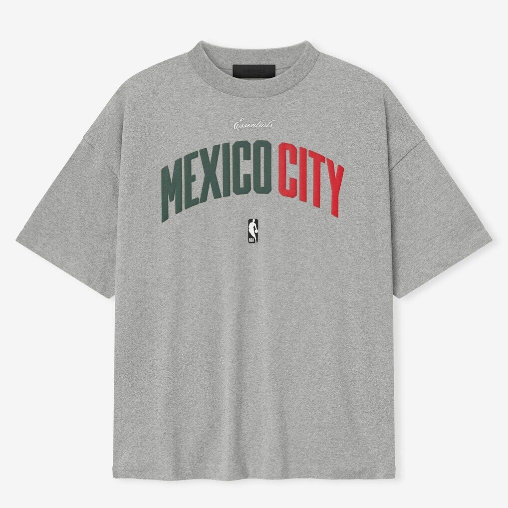 Mexico City Fear of God Unisex 90s T-Shirt - Heather Gray
